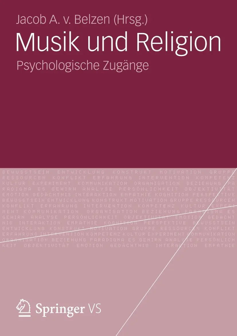 Cover: 9783531196510 | Musik und Religion | Psychologische Zugänge | Jacob A. v. van Belzen