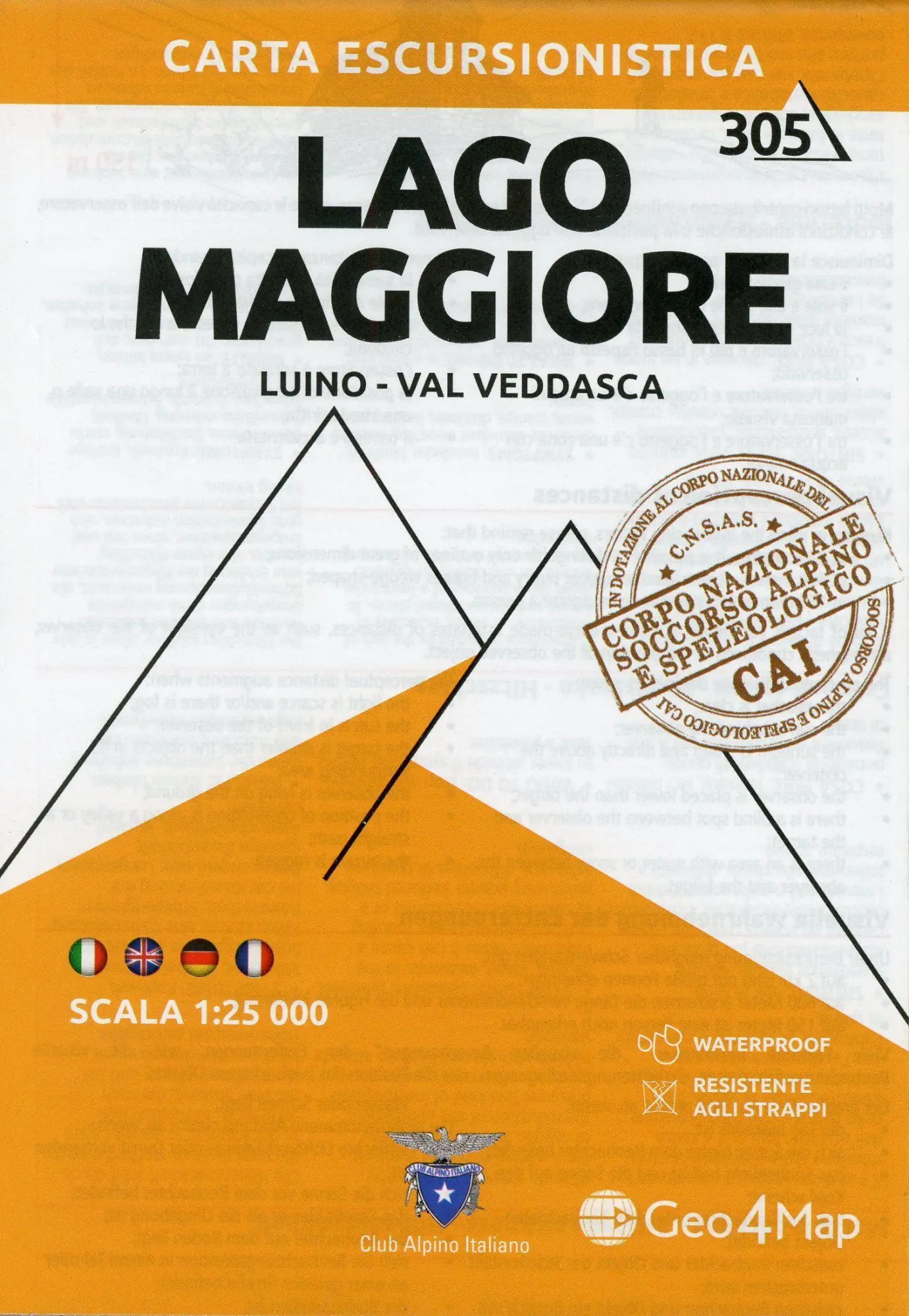 Cover: 9788899606510 | Lago Maggiore 1:25 000 | Luino-Val Veddasca / Waterproof / Resistente