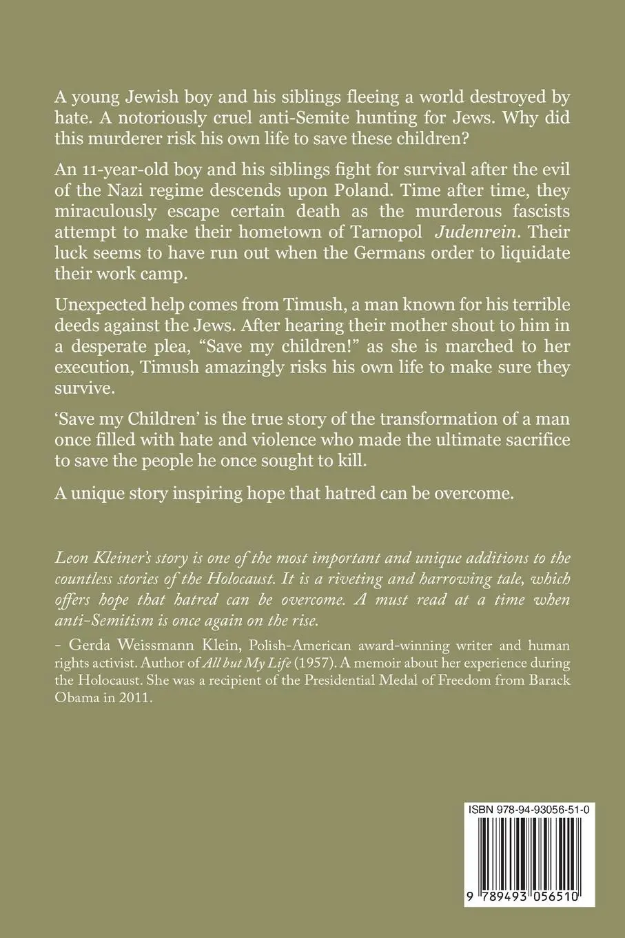 Rückseite: 9789493056510 | Save my Children | Leon Kleiner (u. a.) | Taschenbuch | Englisch