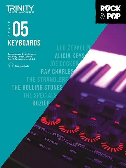 Cover: 9780857366610 | Trinity Rock and Pop Keyboards Grade 5 | Trinity College London | 2021