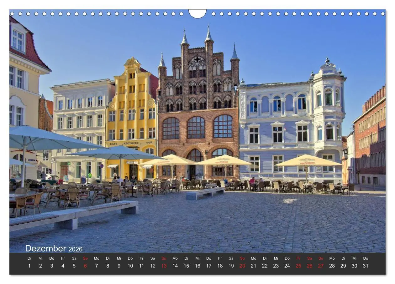 Bild: 9783516026610 | Stralsund. Das Tor zur Insel Rügen (Wandkalender 2026 DIN A3 quer),...