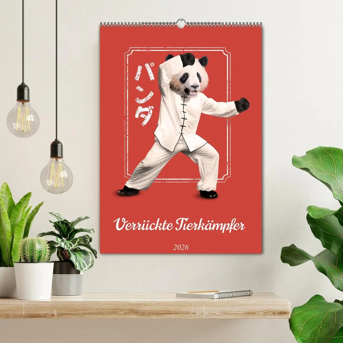 Bild: 9783516336610 | Verrückte Tier Kämpfer (Wandkalender 2026 DIN A2 hoch), CALVENDO...