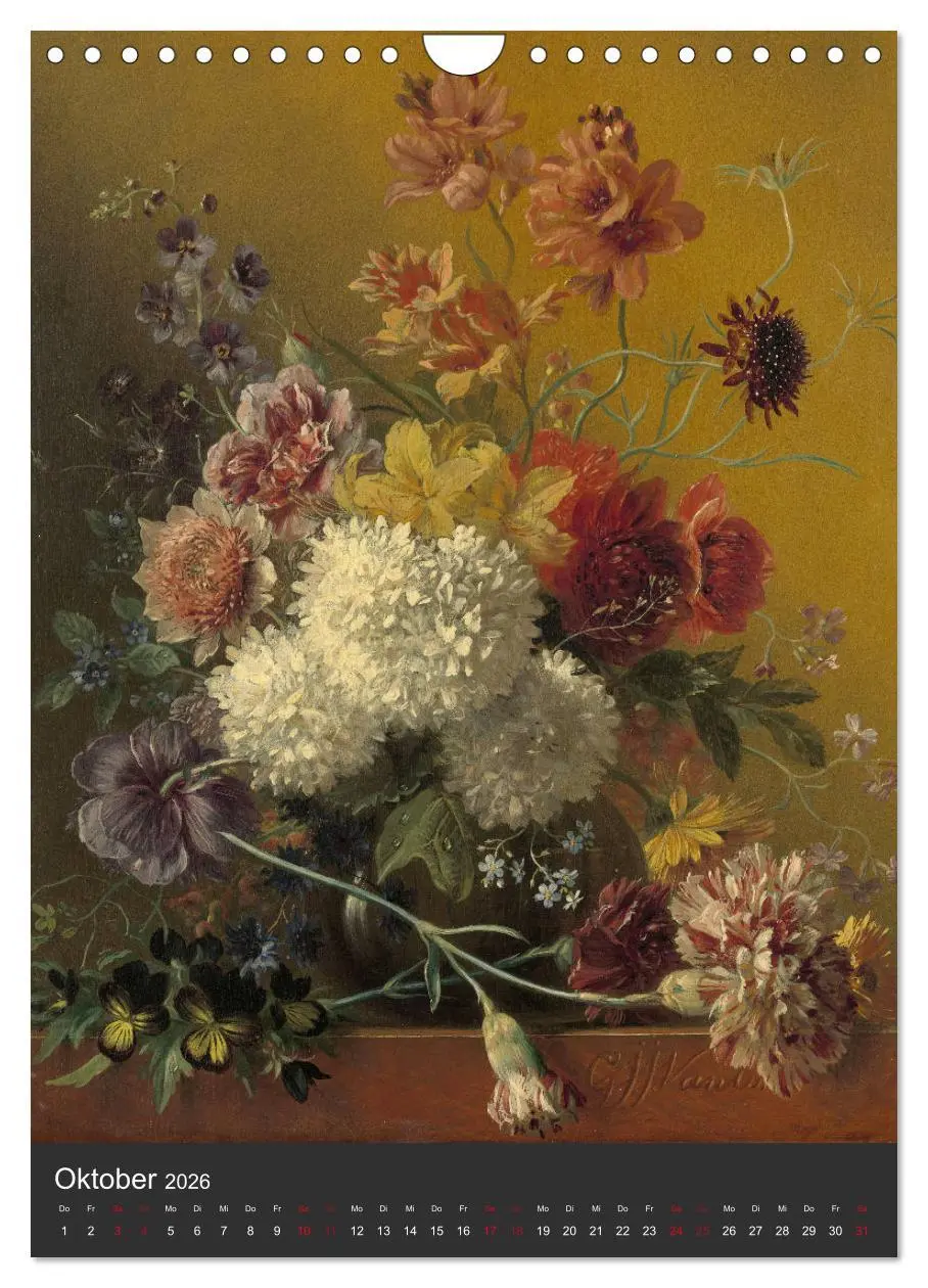 Bild: 9783516406610 | Blumenstücke 2026 (Wandkalender 2026 DIN A4 hoch), CALVENDO...