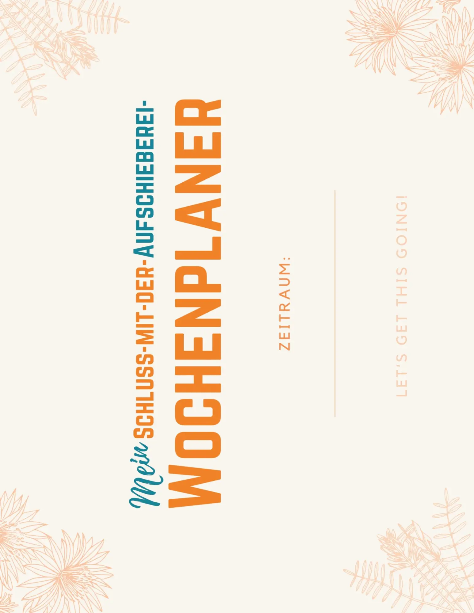 Cover: 9783757826710 | Mein Schluss-mit-der-Aufschieberei-Wochenplaner | Kathrin Reimer