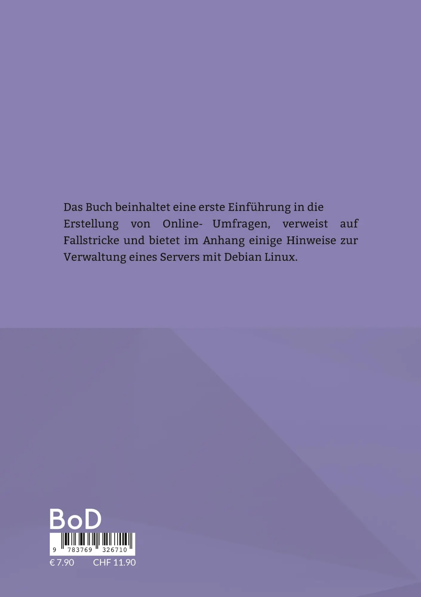 Rückseite: 9783769326710 | Online-Umfragen | Kajetan Hinner | Taschenbuch | 118 S. | Deutsch