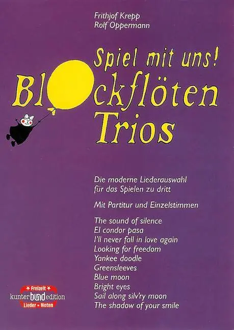 Cover: 9783795756710 | Blockflötentrios | Frithjof Krepp (u. a.) | kunter-bund-edition | 2001
