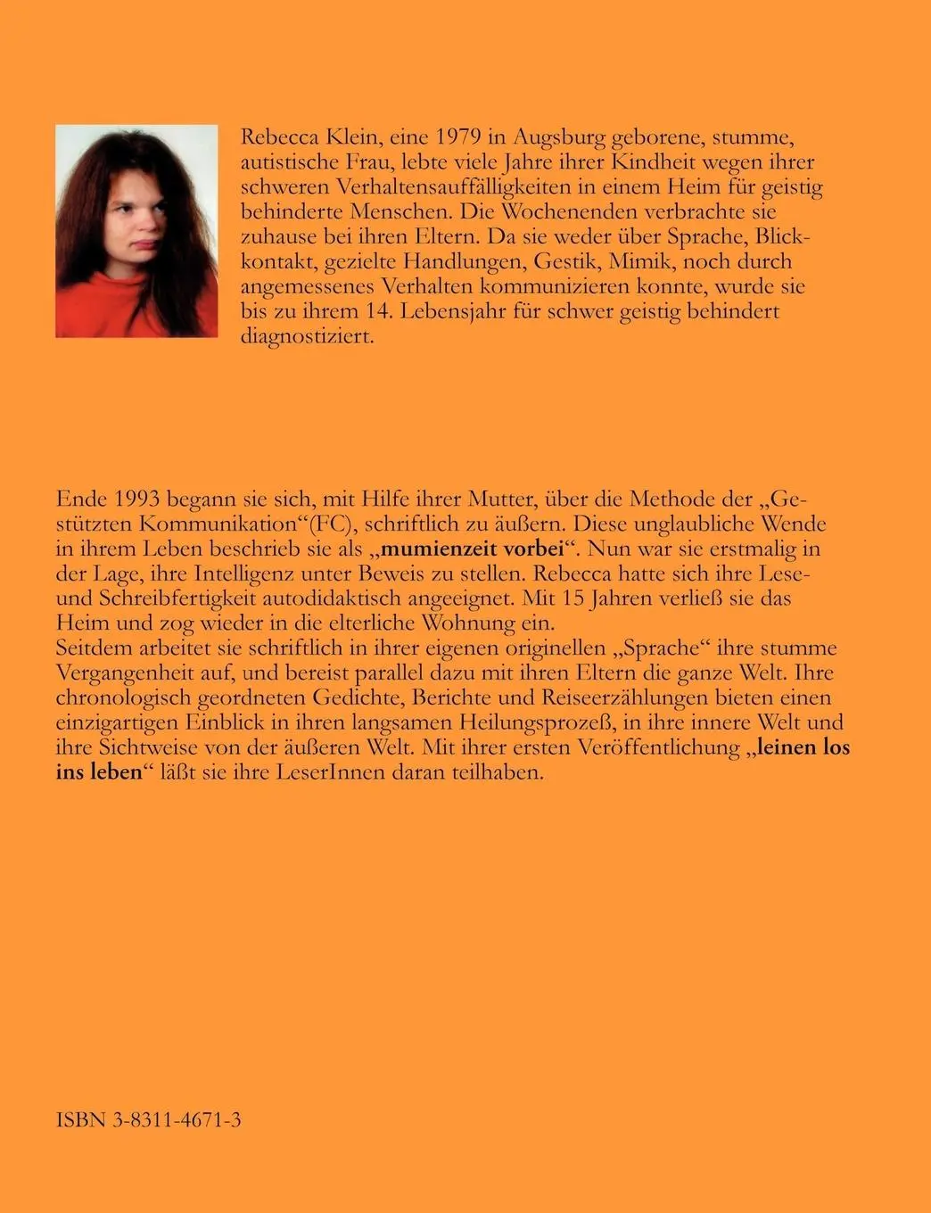 Rückseite: 9783831146710 | Leinen los ins Leben | Rebecca Klein | Taschenbuch | 220 S. | Deutsch