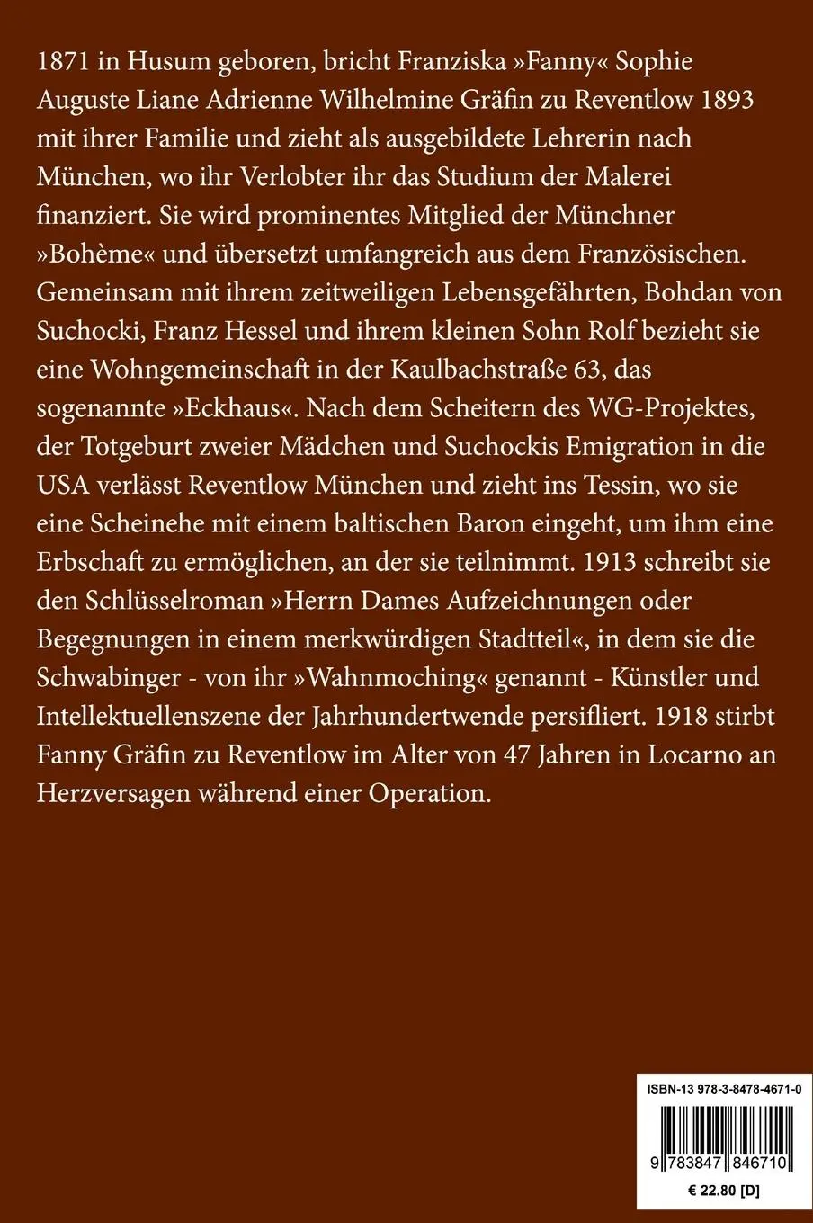Rückseite: 9783847846710 | Von Paul zu Pedro (Großdruck) | Amouresken | Reventlow | Buch | 84 S.