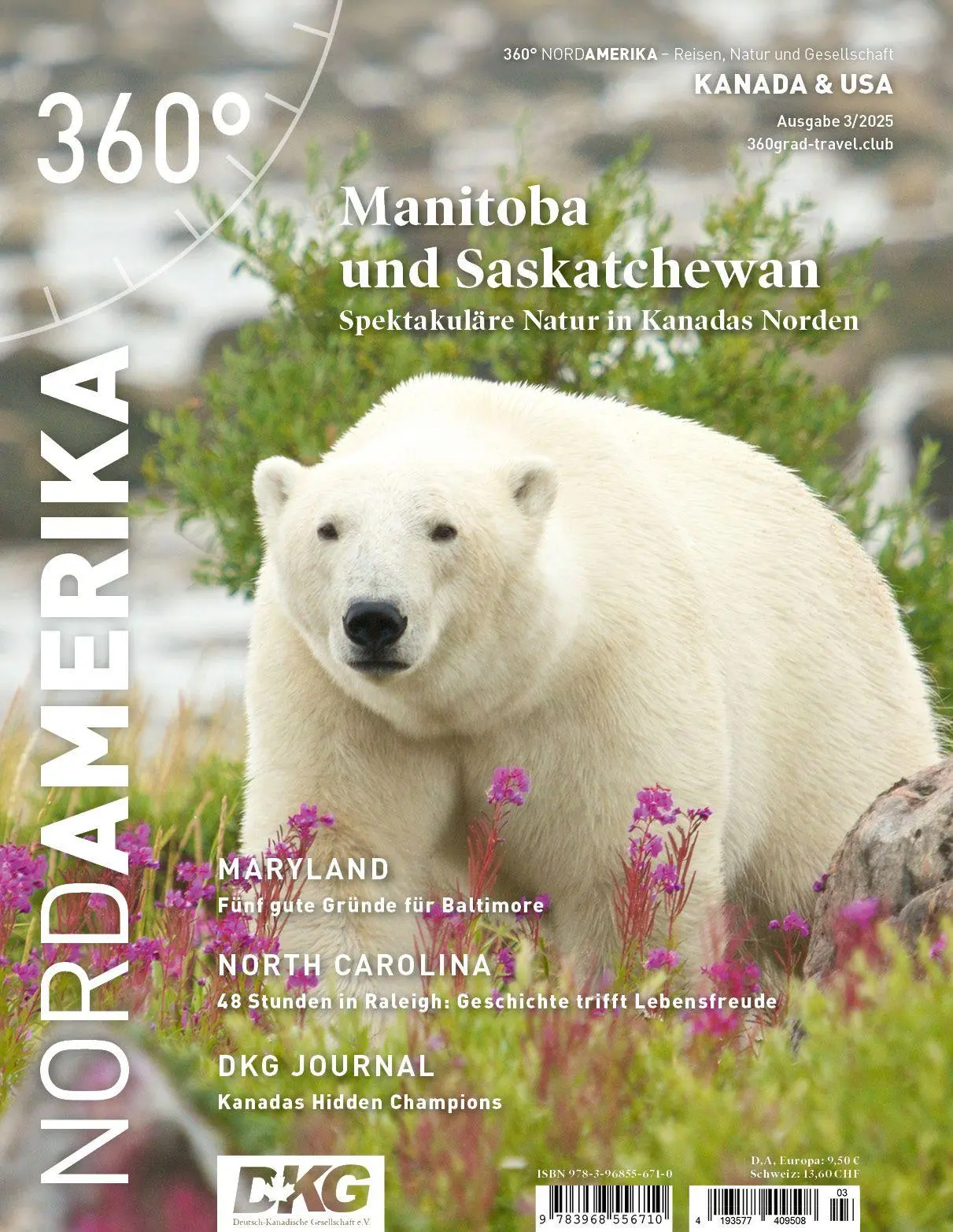 Cover: 9783968556710 | 360° NordAmerika - Ausgabe 3/2025 | Manitoba und Saskatchewan | Medien