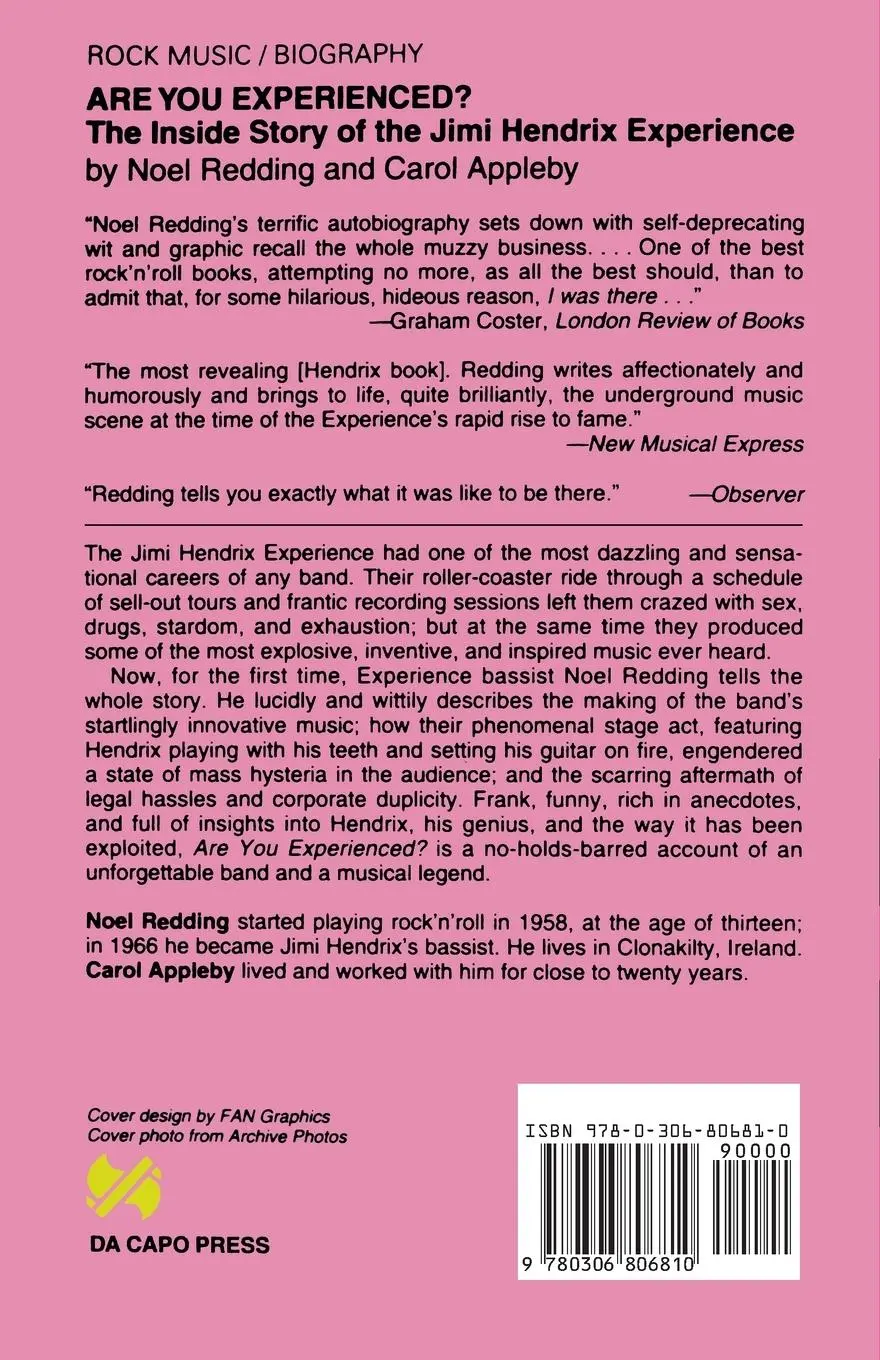 Rückseite: 9780306806810 | Are You Experienced? | The Inside Story of the Jimi Hendrix Experience