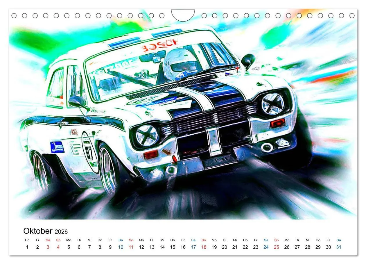 Bild: 9783457916810 | Tourenwagen von gestern (Wandkalender 2026 DIN A4 quer), CALVENDO...