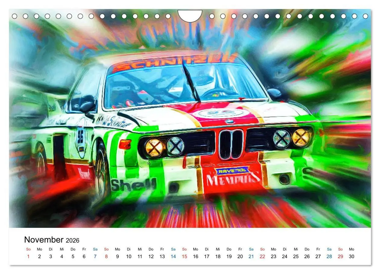 Bild: 9783457916810 | Tourenwagen von gestern (Wandkalender 2026 DIN A4 quer), CALVENDO...