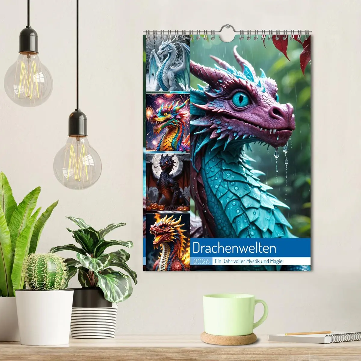 Bild: 9783516246810 | Drachenwelten - Ein Jahr voller Mystik und Magie (Wandkalender 2026...