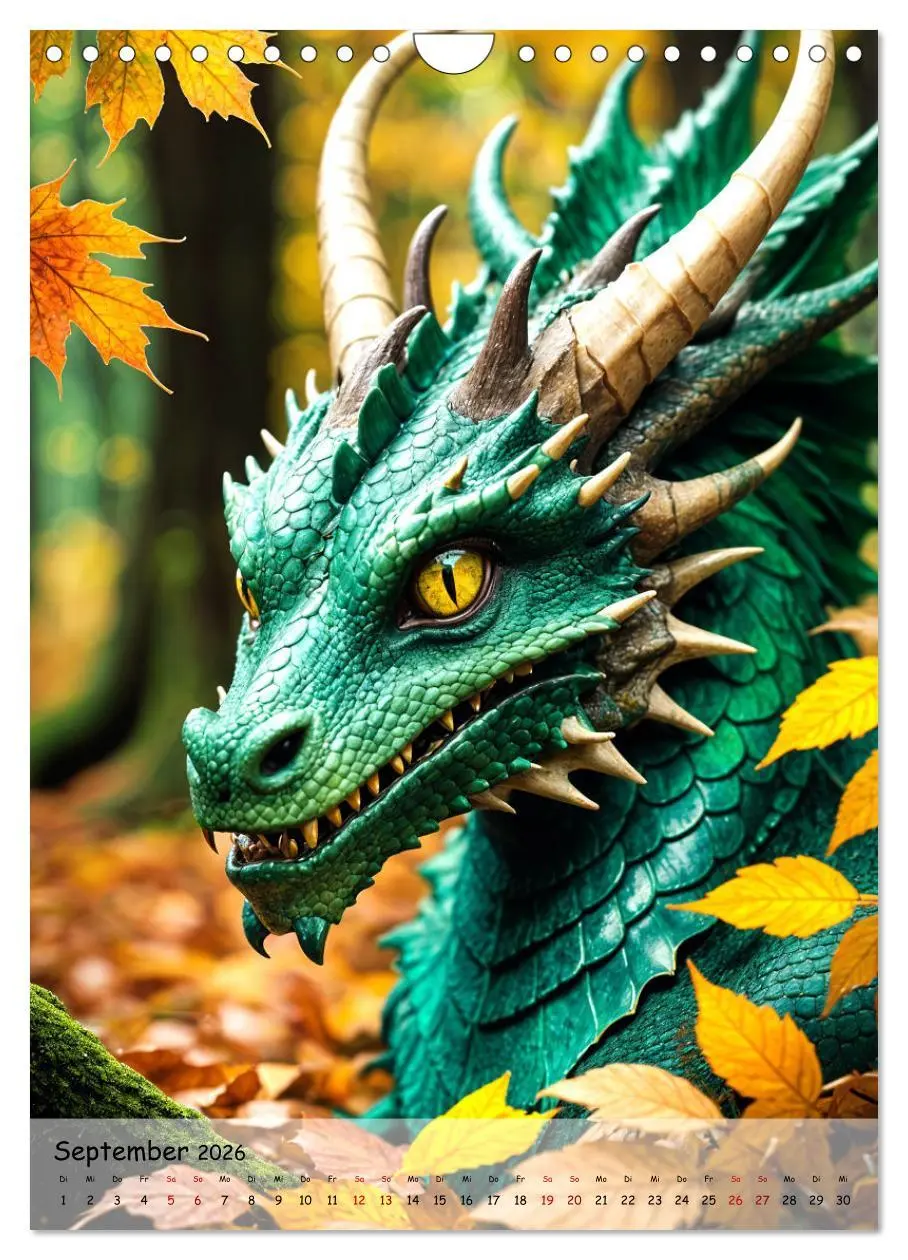 Bild: 9783516246810 | Drachenwelten - Ein Jahr voller Mystik und Magie (Wandkalender 2026...