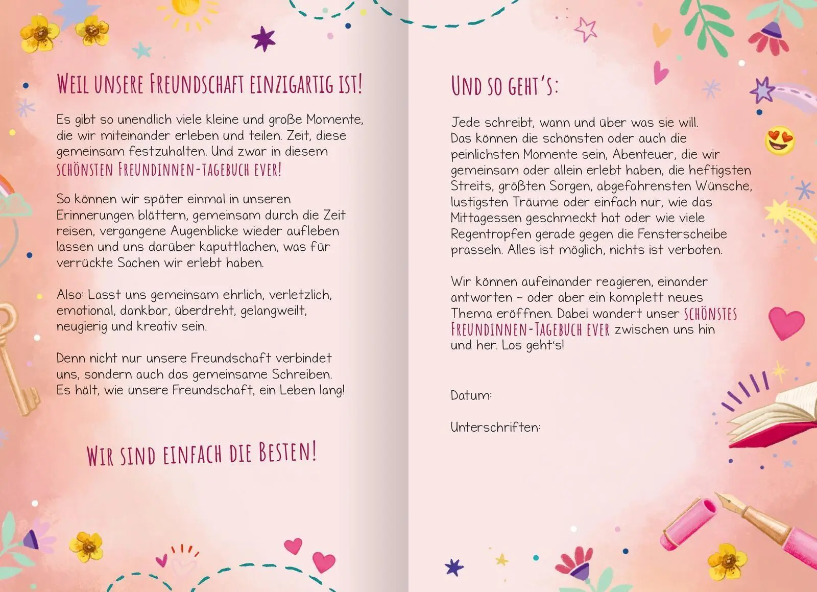 Bild: 4014489136910 | Wir sind die Besten! Das schönste Freundinnen-Tagebuch ever (PS: Du...