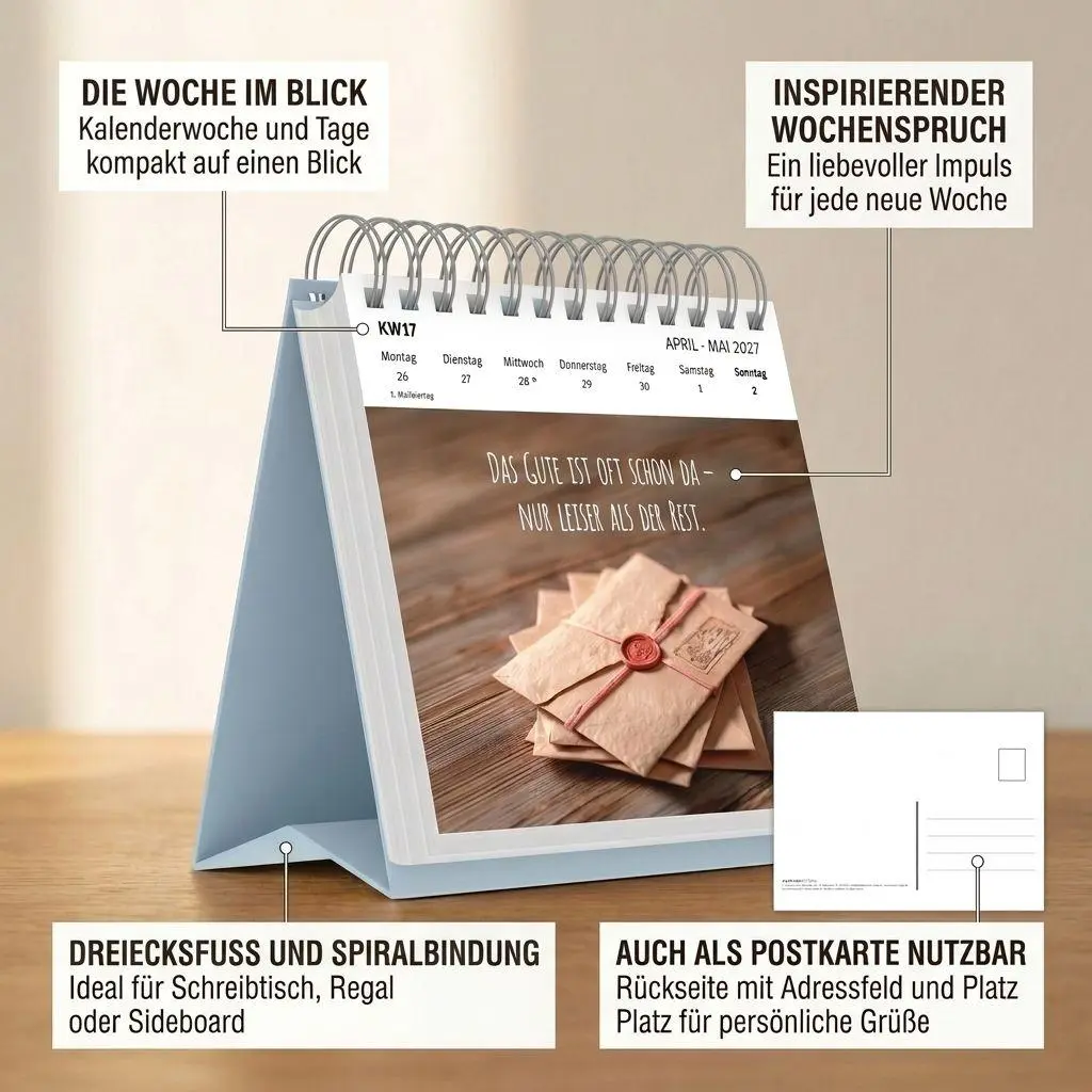 Bild: 4069095016910 | Wünsche, die dich begleiten - Tag für Tag 2027 | KG | Kalender | 55 S.