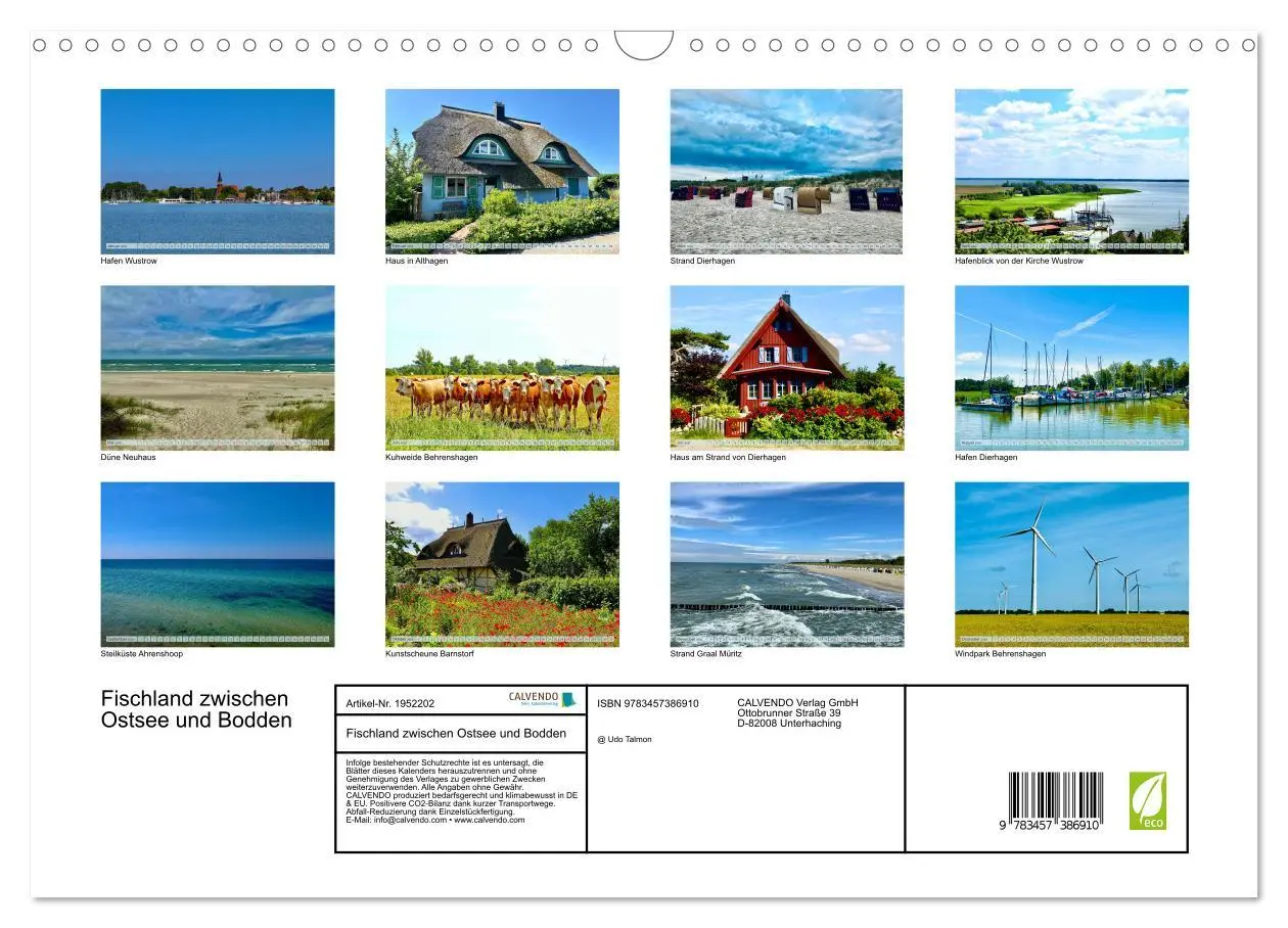 Bild: 9783457386910 | Fischland zwischen Ostsee und Bodden (Wandkalender 2026 DIN A3...