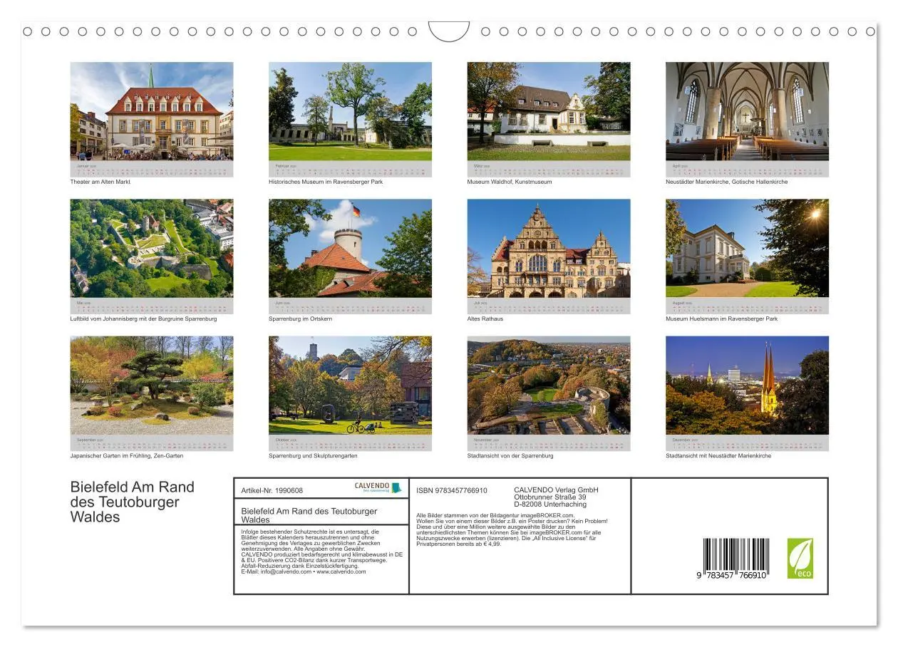 Bild: 9783457766910 | Bielefeld Am Rand des Teutoburger Waldes (Wandkalender 2026 DIN A3...