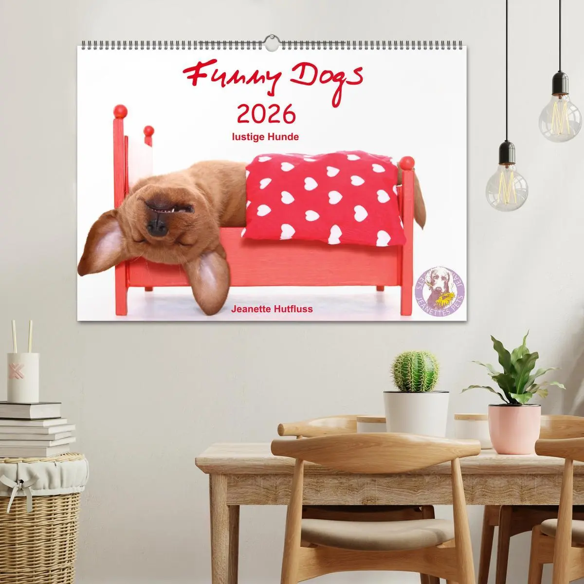 Bild: 9783457836910 | Funny Dogs (Wandkalender 2026 DIN A2 quer), CALVENDO Monatskalender
