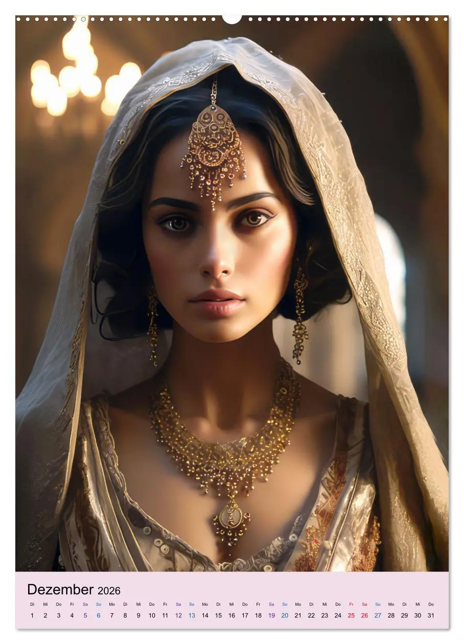 Bild: 9783516306910 | Arabische Prinzessinnen Fantasiebilder (Wandkalender 2026 DIN A2...