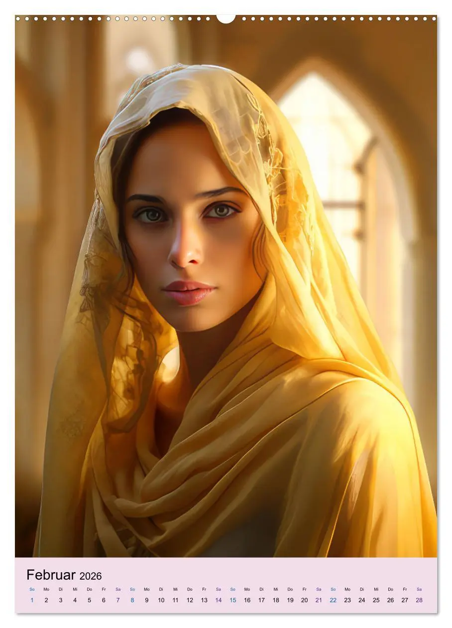Bild: 9783516306910 | Arabische Prinzessinnen Fantasiebilder (Wandkalender 2026 DIN A2...