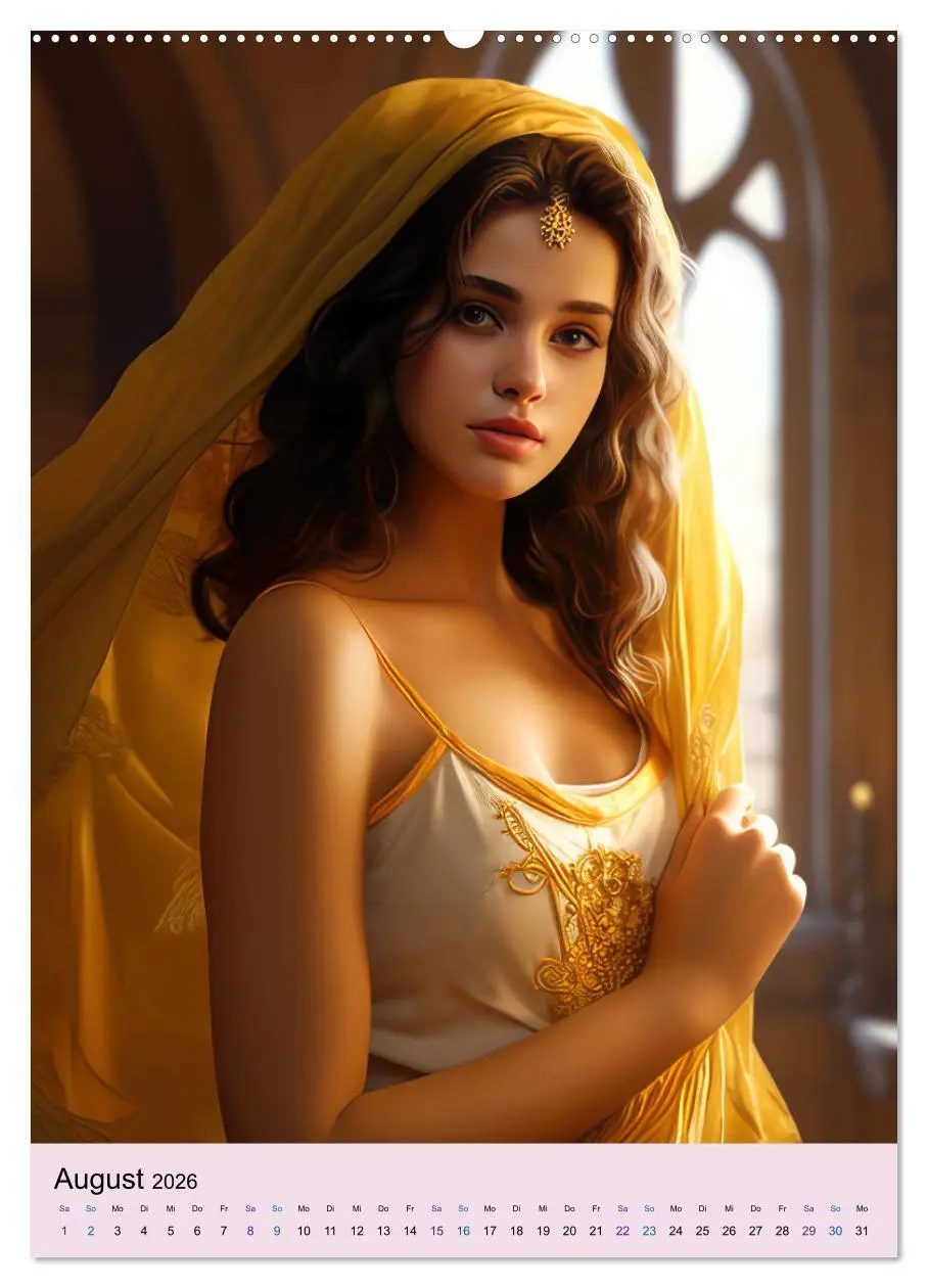 Bild: 9783516306910 | Arabische Prinzessinnen Fantasiebilder (Wandkalender 2026 DIN A2...