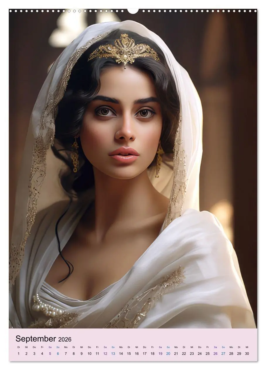 Bild: 9783516306910 | Arabische Prinzessinnen Fantasiebilder (Wandkalender 2026 DIN A2...