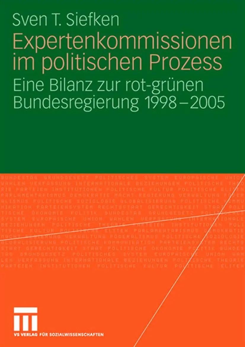 Cover: 9783531156910 | Expertenkommissionen im politischen Prozess | Sven T. Siefken | Buch