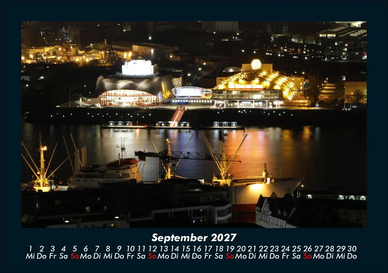 Bild: 9783695436910 | Hamburg 2027 Fotokalender DIN A5 | Tobias Schmitt (u. a.) | Kalender