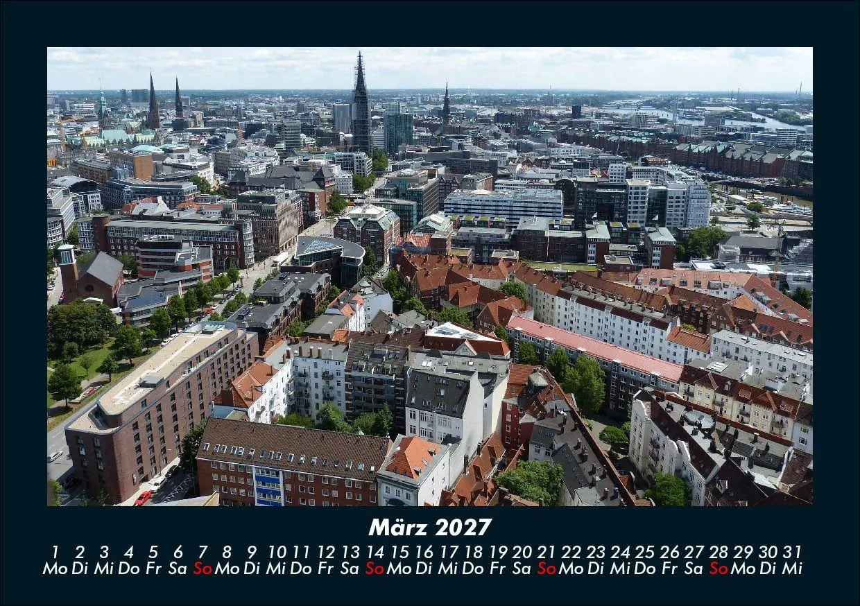 Bild: 9783695436910 | Hamburg 2027 Fotokalender DIN A5 | Tobias Schmitt (u. a.) | Kalender