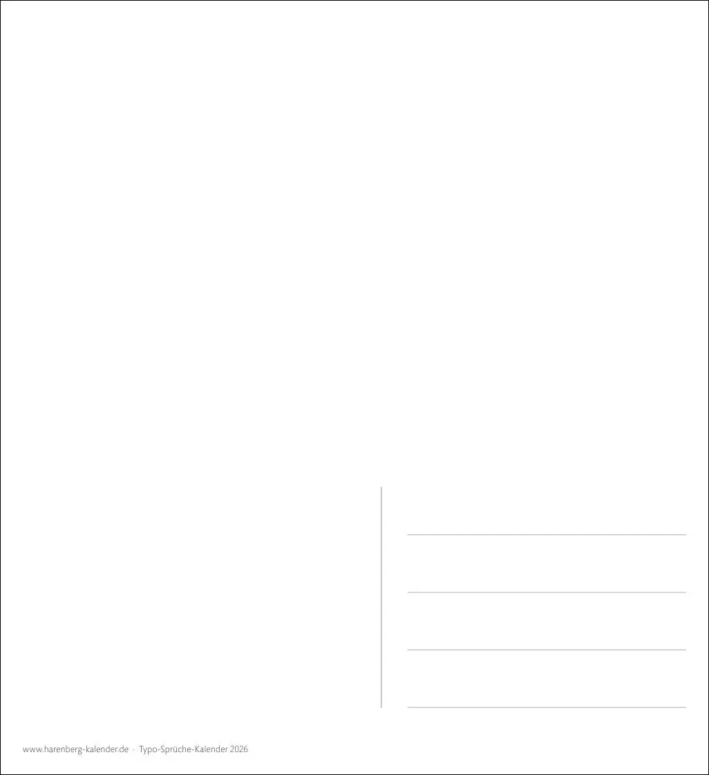 Bild: 9783840036910 | Typo-Sprüche-Kalender Postkartenkalender 2026 - Mit 53 Postkarten