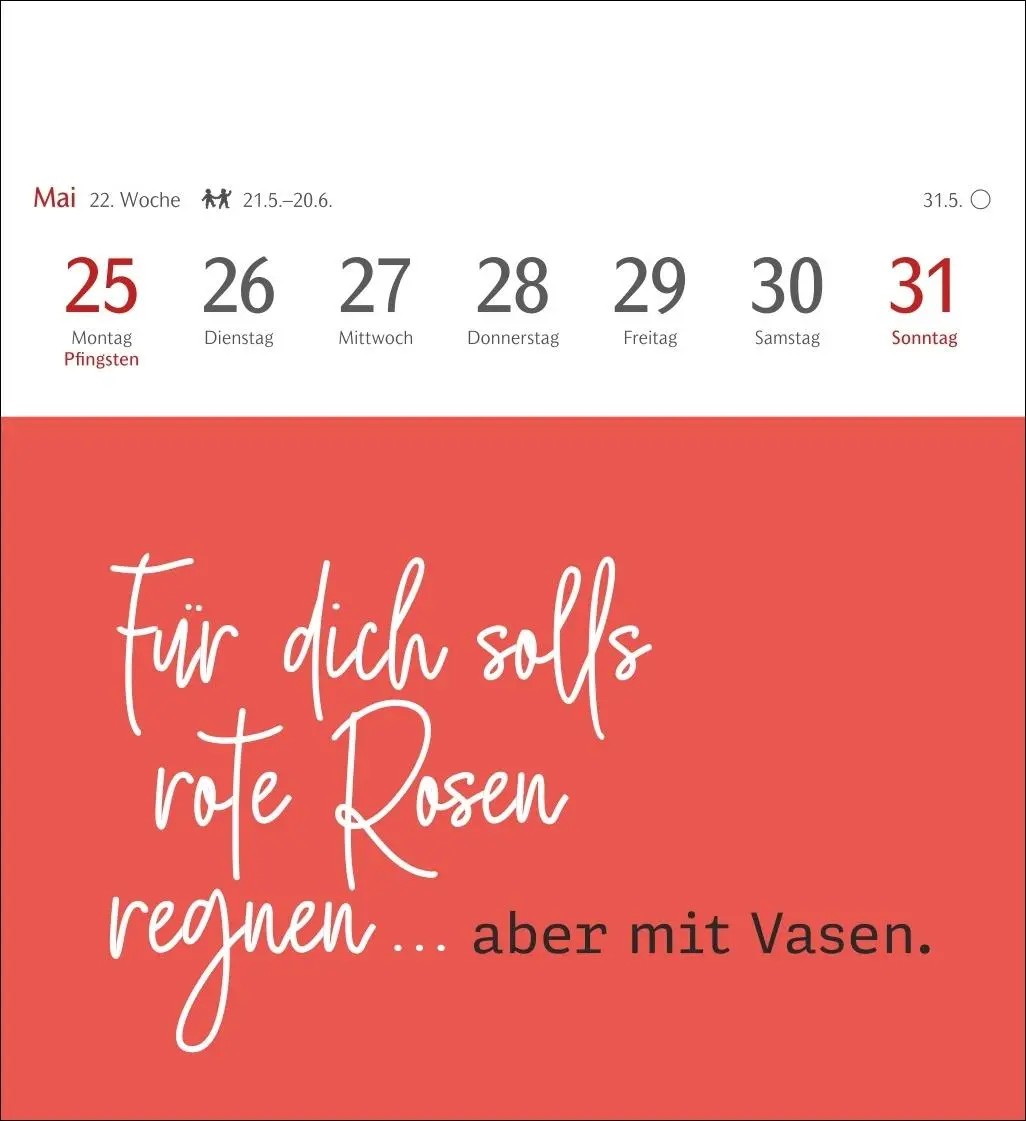 Bild: 9783840036910 | Typo-Sprüche-Kalender Postkartenkalender 2026 - Mit 53 Postkarten