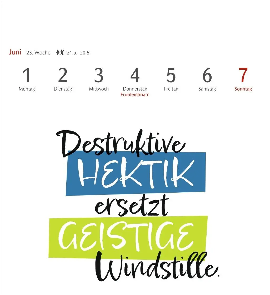 Bild: 9783840036910 | Typo-Sprüche-Kalender Postkartenkalender 2026 - Mit 53 Postkarten