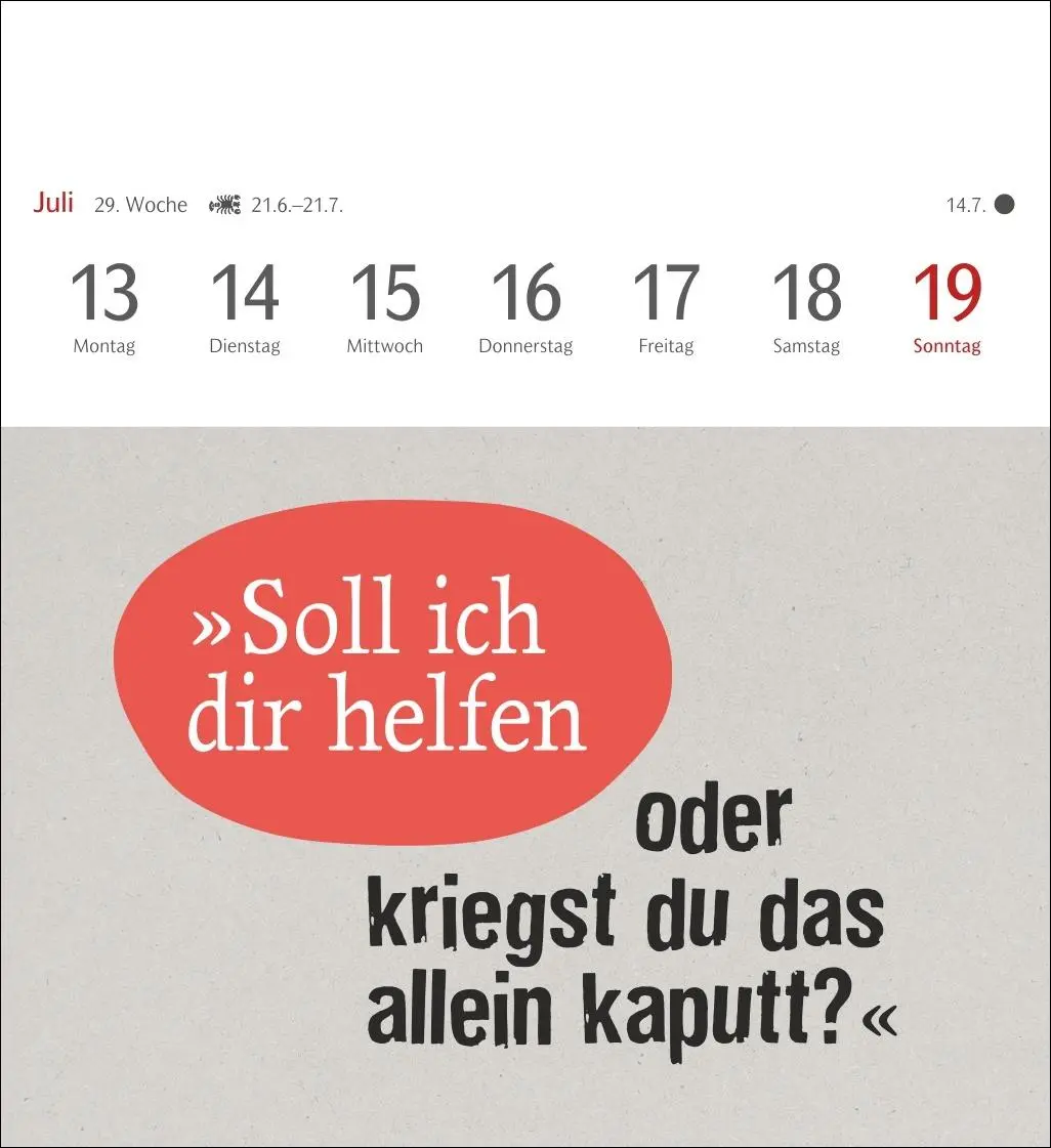 Bild: 9783840036910 | Typo-Sprüche-Kalender Postkartenkalender 2026 - Mit 53 Postkarten