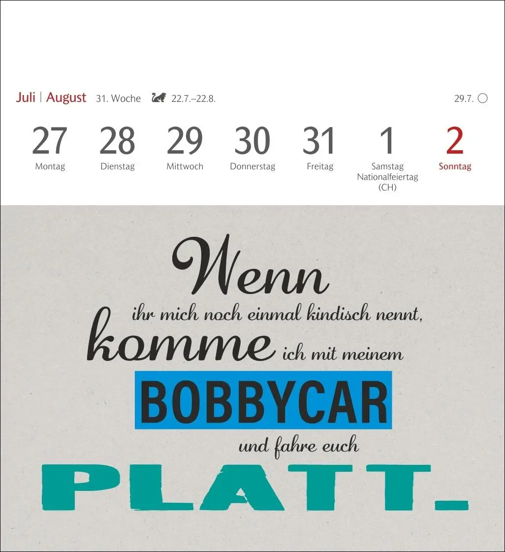 Bild: 9783840036910 | Typo-Sprüche-Kalender Postkartenkalender 2026 - Mit 53 Postkarten