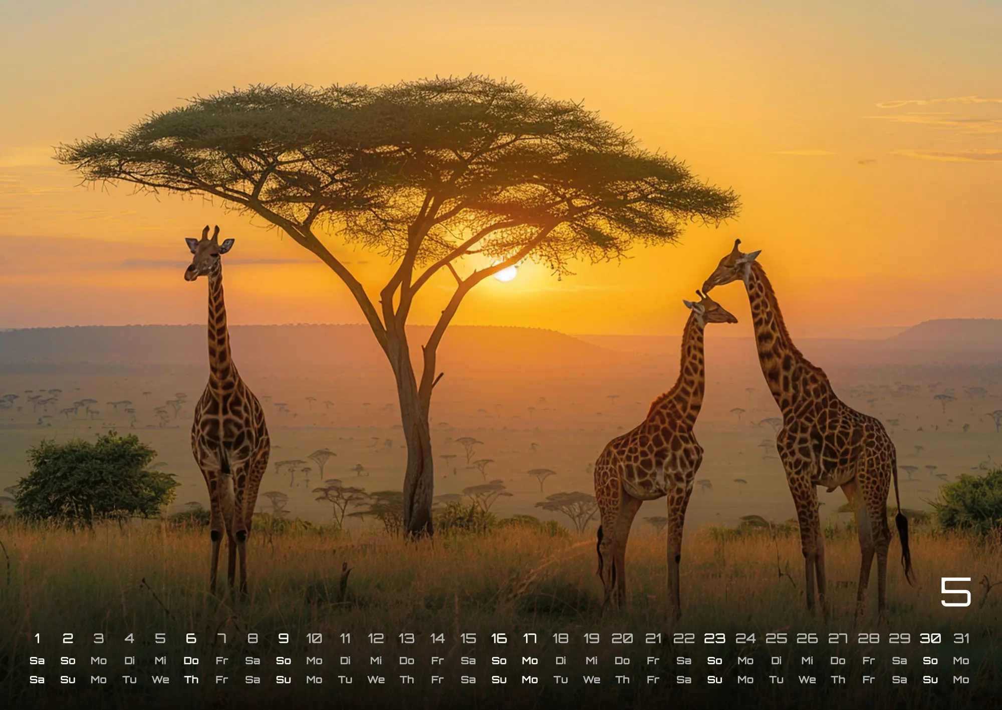 Bild: 9783986736910 | Afrikas Tierwelt - Der Tierkalender - 2027 - Kalender DIN A2 | de
