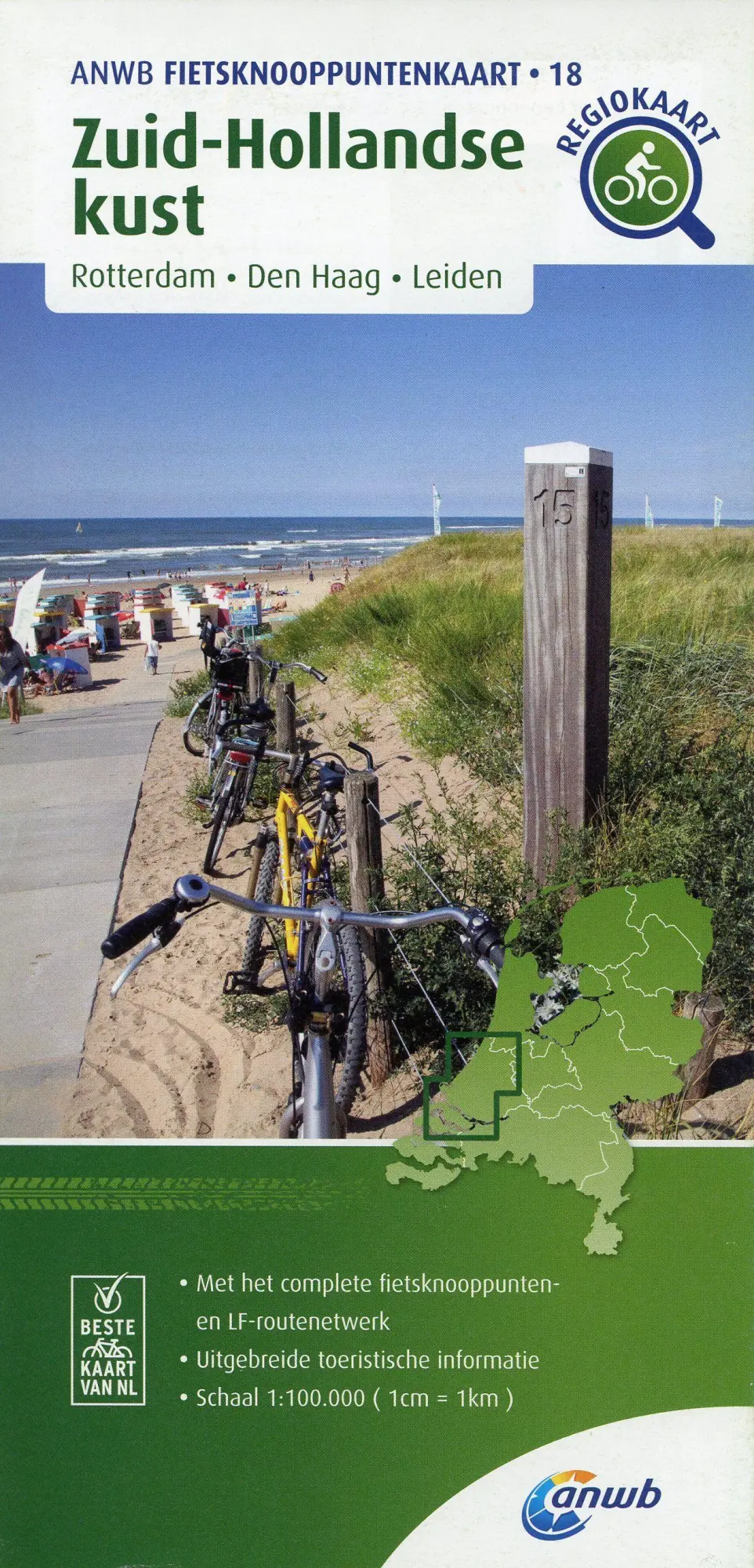 Cover: 9789018046910 | Zuid-Hollandse kust (Rotterdam / Den Haag/ Leiden) 1:100 000 | 2020