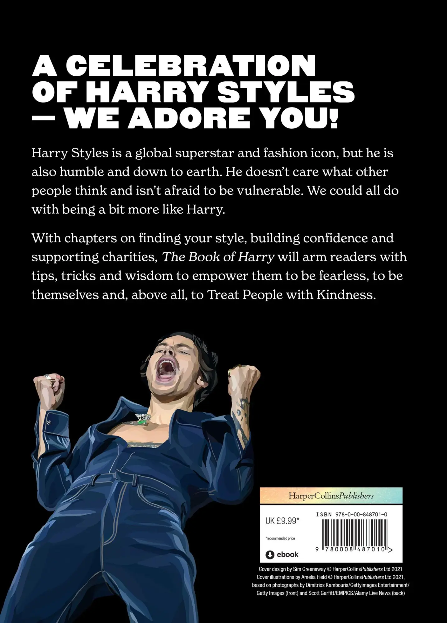 Rückseite: 9780008487010 | BK OF HARRY HB | A Celebration of Harry Styles | Charlotte McLaren