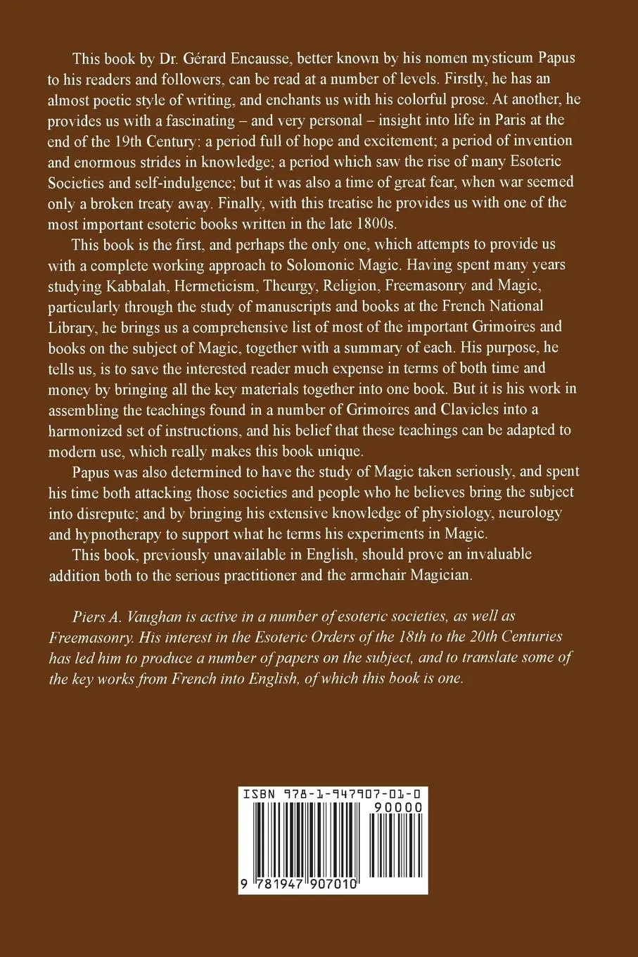 Rückseite: 9781947907010 | Elementary Treatise on Practical Magic | Papus | Taschenbuch | 2017