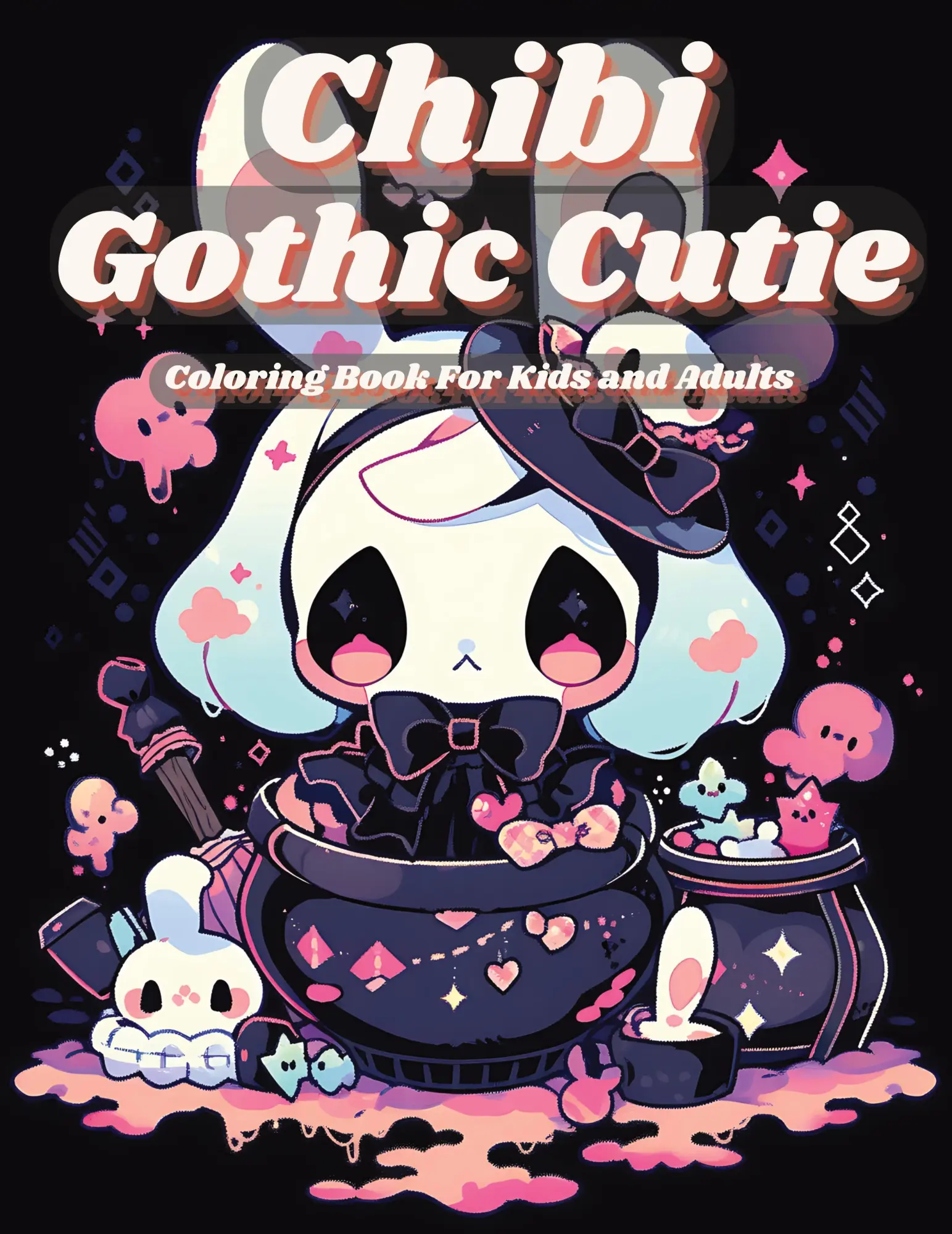 Cover: 9781961837010 | Chibi Gothic Cutie Coloring Book | Nerd Designs Press (u. a.) | Buch