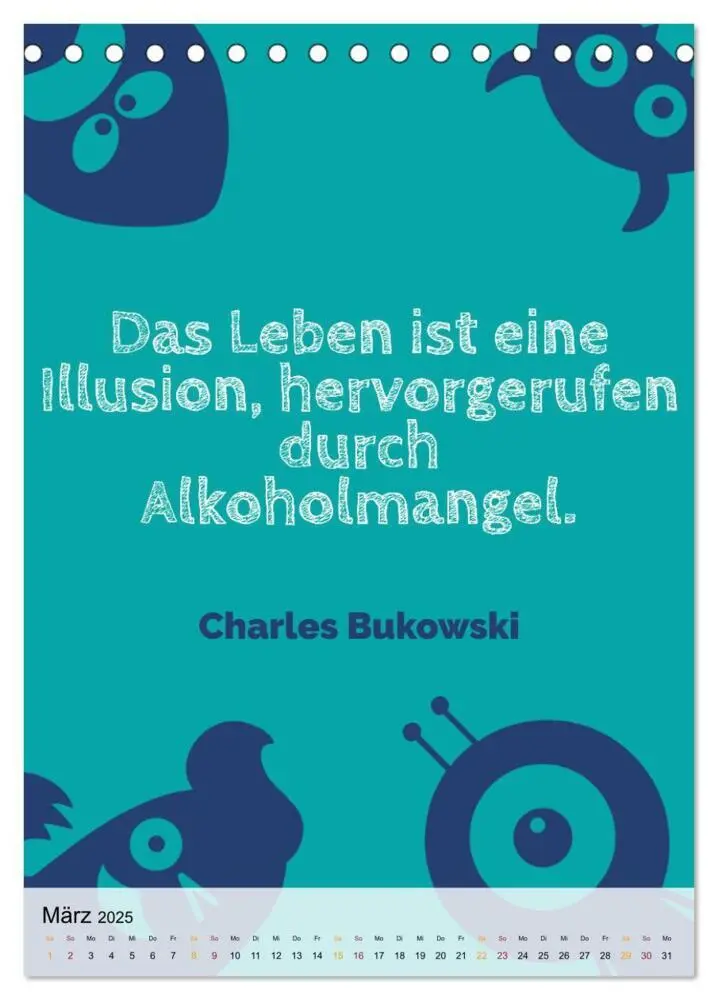 Bild: 9783435947010 | Dichter als Goethe - Der literarische Alkohol-Kalender...