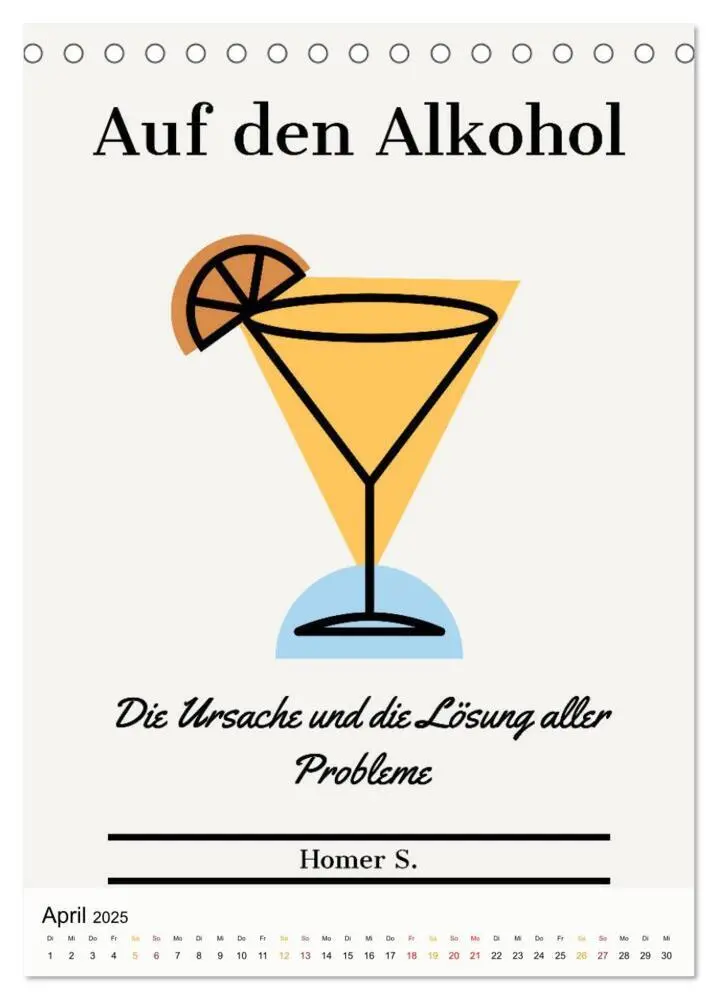Bild: 9783435947010 | Dichter als Goethe - Der literarische Alkohol-Kalender...