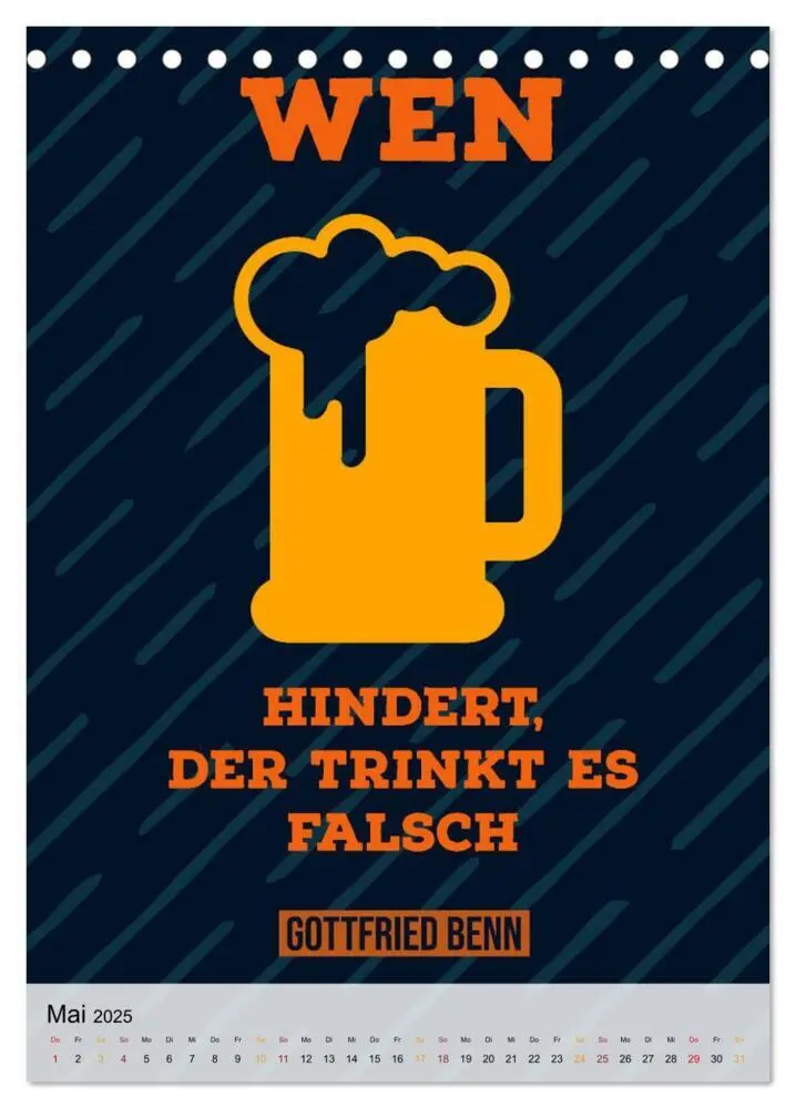 Bild: 9783435947010 | Dichter als Goethe - Der literarische Alkohol-Kalender...