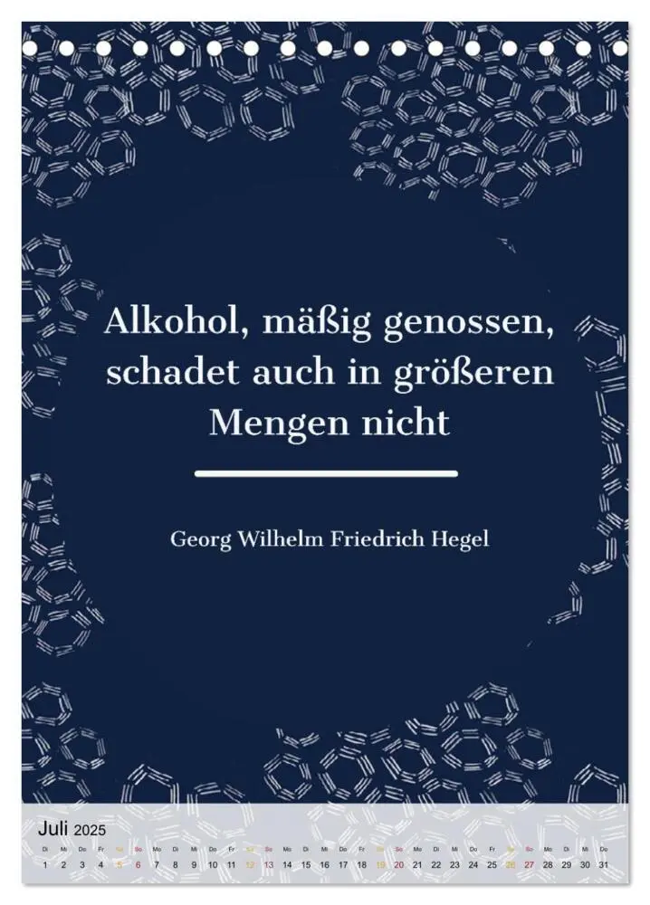 Bild: 9783435947010 | Dichter als Goethe - Der literarische Alkohol-Kalender...