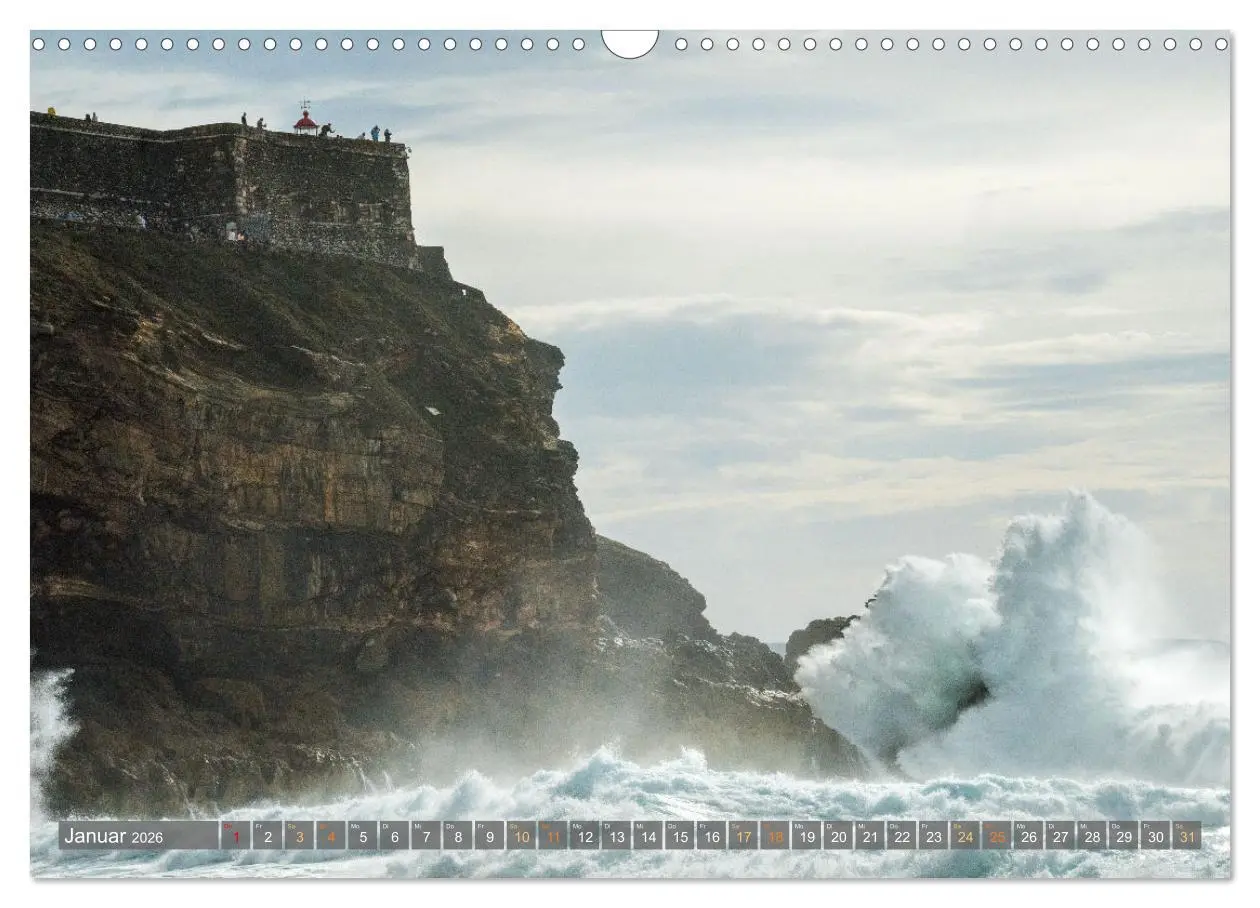 Bild: 9783457347010 | OCEAN POWER - Die Riesenwellen von Nazaré (Wandkalender 2026 DIN A3...