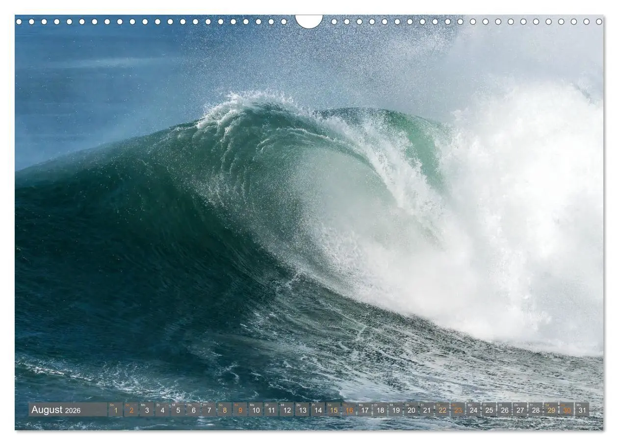 Bild: 9783457347010 | OCEAN POWER - Die Riesenwellen von Nazaré (Wandkalender 2026 DIN A3...