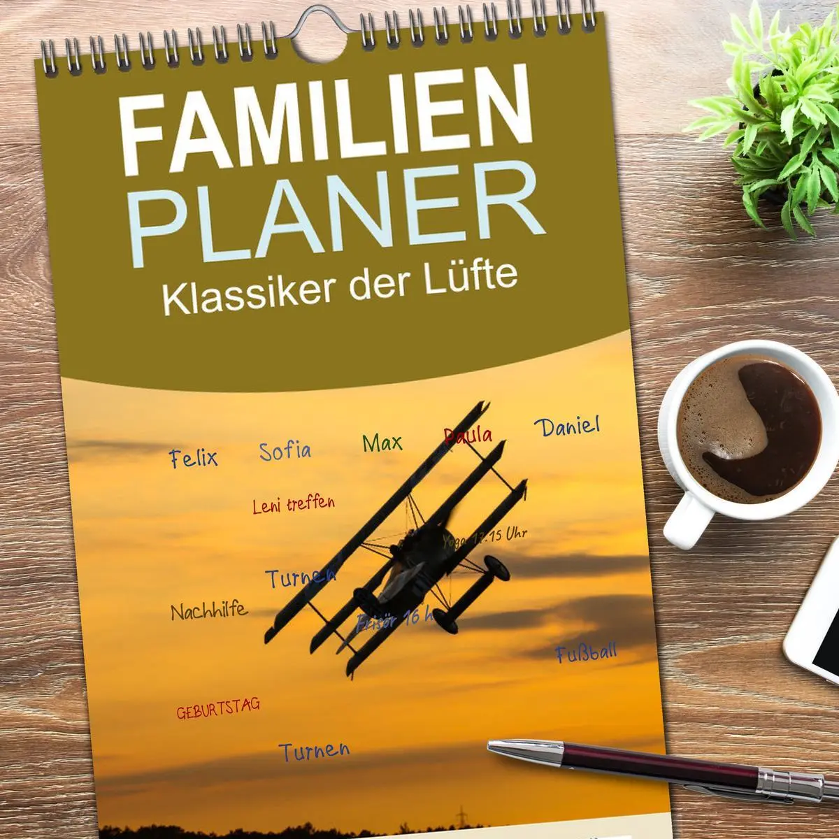 Bild: 9783516507010 | Familienplaner 2026 - Klassiker der Lüfte mit 5 Spalten...