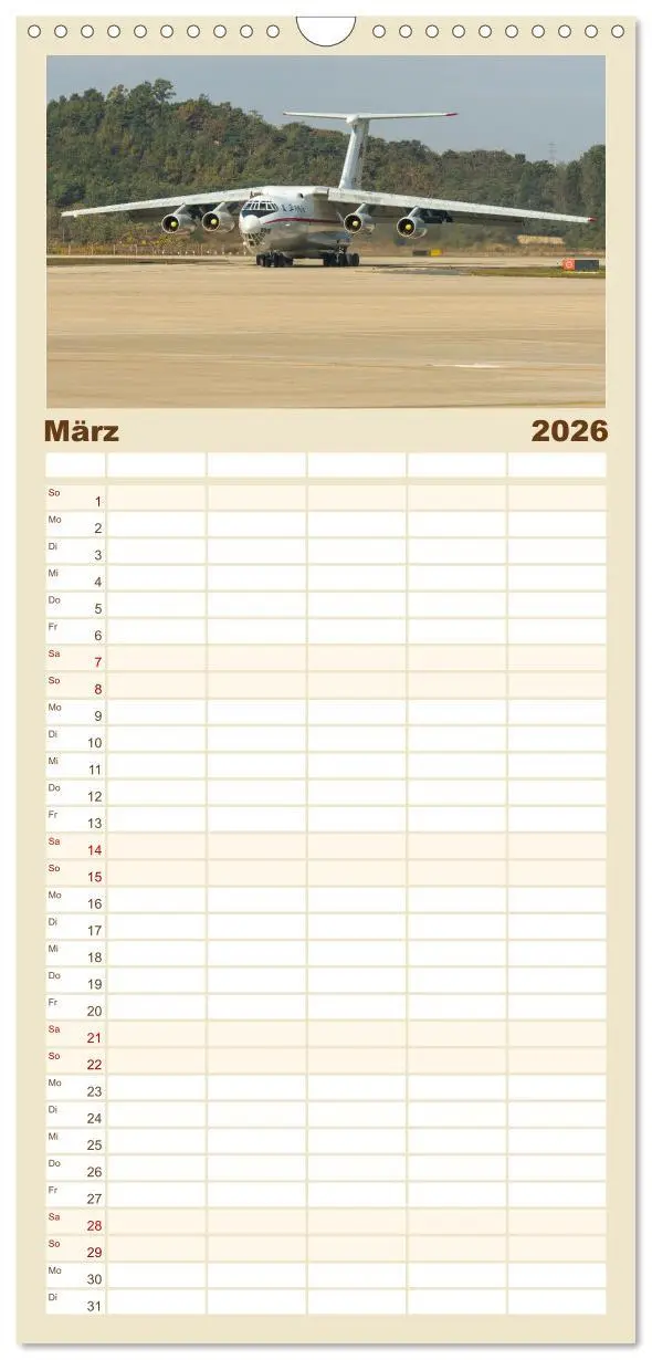 Bild: 9783516507010 | Familienplaner 2026 - Klassiker der Lüfte mit 5 Spalten...