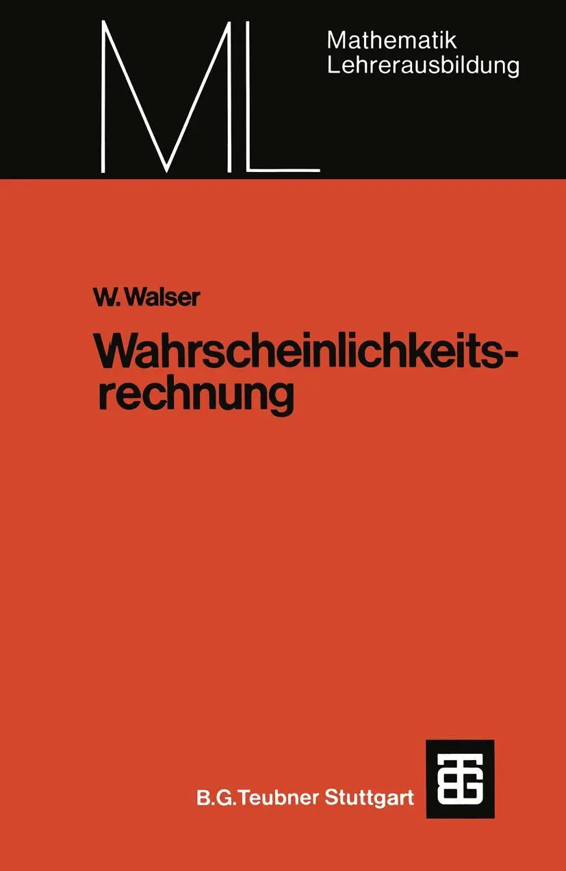 Cover: 9783519027010 | Wahrscheinlichkeitsrechnung | Willi Walser | Taschenbuch | 165 S.