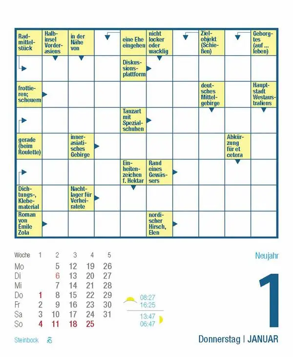 Bild: 9783731887010 | Kreuzworträtsel 2026 | Verlag Korsch | Kalender | 328 S. | Deutsch